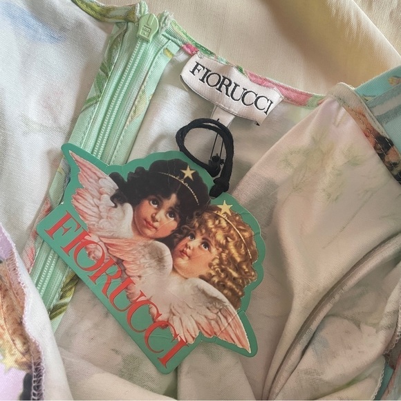 NEW! Fiorucci- Alpine Angels Mini Bodice Mini Dress Long Sleeve Size Large - Picture 15 of 16